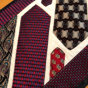 8 Neckties Quilt Wall Hanging Table Topper Runner - Etsy