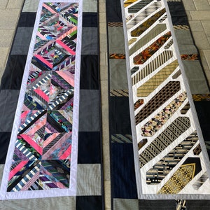PDF pattern Rectangular 8 Necktie Quilt Table Topper Runner image 7