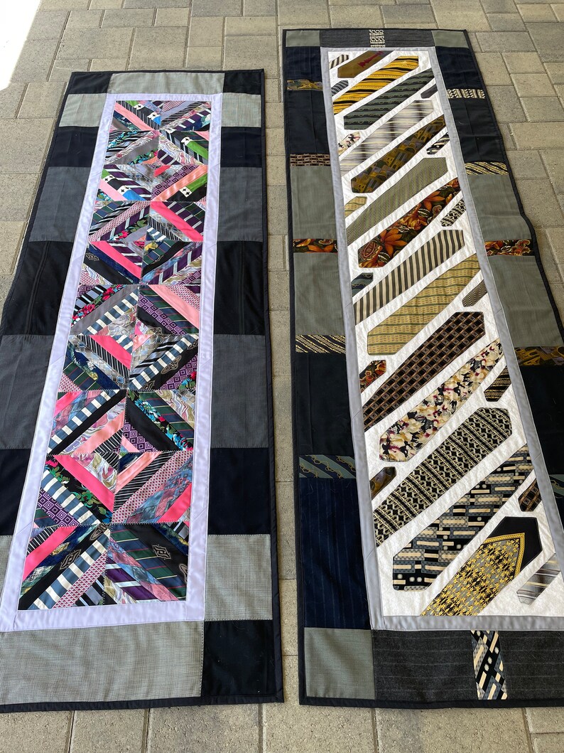 PDF pattern Rectangular 8 Necktie Quilt Table Topper Runner image 7