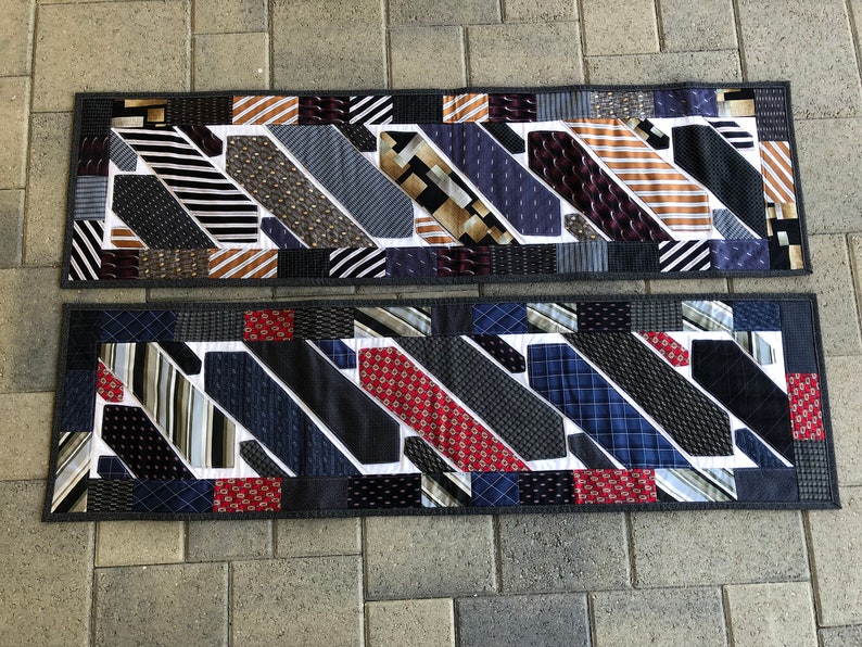 PDF pattern Rectangular 8 Necktie Quilt Table Topper Runner image 4