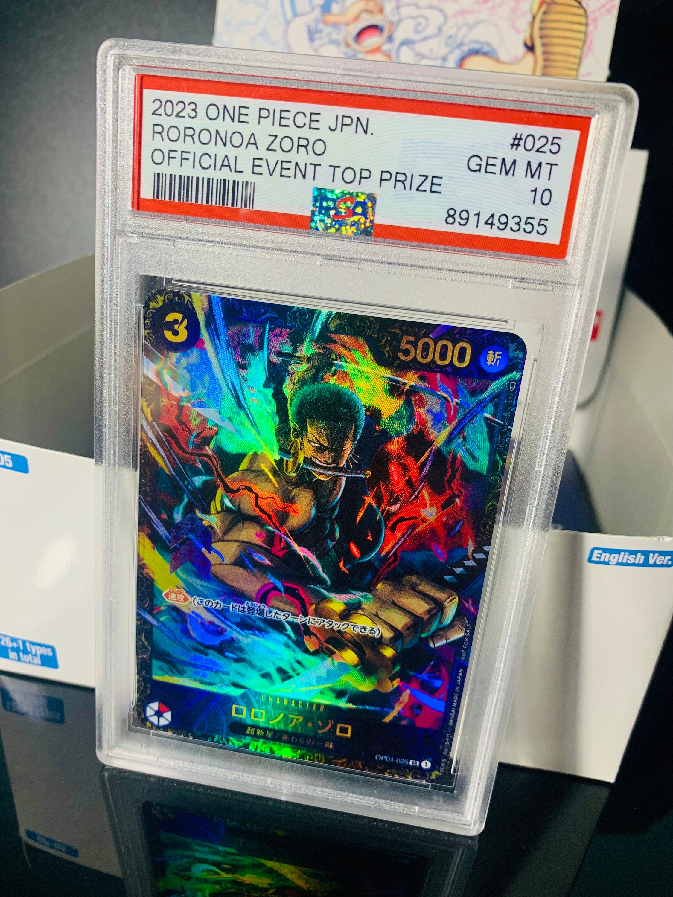 ONE PIECE PSA 10 Roronoa Zoro OP01-025 Flagship Battle