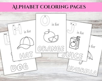 Alphabet Coloring Pages, Preschool Coloring Pages, ABC Coloring, Kids Coloring Pages, School Worksheets