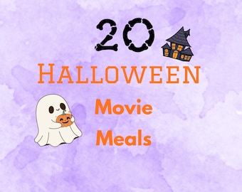 Editable Halloween Movie Menu: 20 Horror Movie Meal Ideas (PDF)