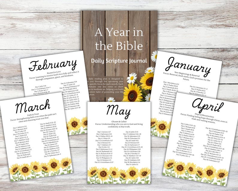 2026 Scripture Writing Plan, Daily Scripture Journal - Etsy
