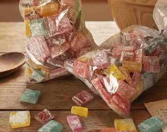 Old Fashioned Hard Rock Candy: Homemade Assorted Flavors, 1 lb Bag, Birthday Gift, Hard Tack, Immediate Shipping!