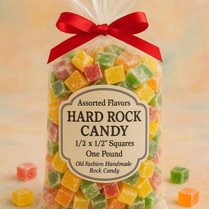 Immediate Shipping! Old Fashioned Homemade Hard Rock Candy, Assorted Flavors, Beautifully Packaged, Teachers Gift, Nurse Gift, Friend Gift