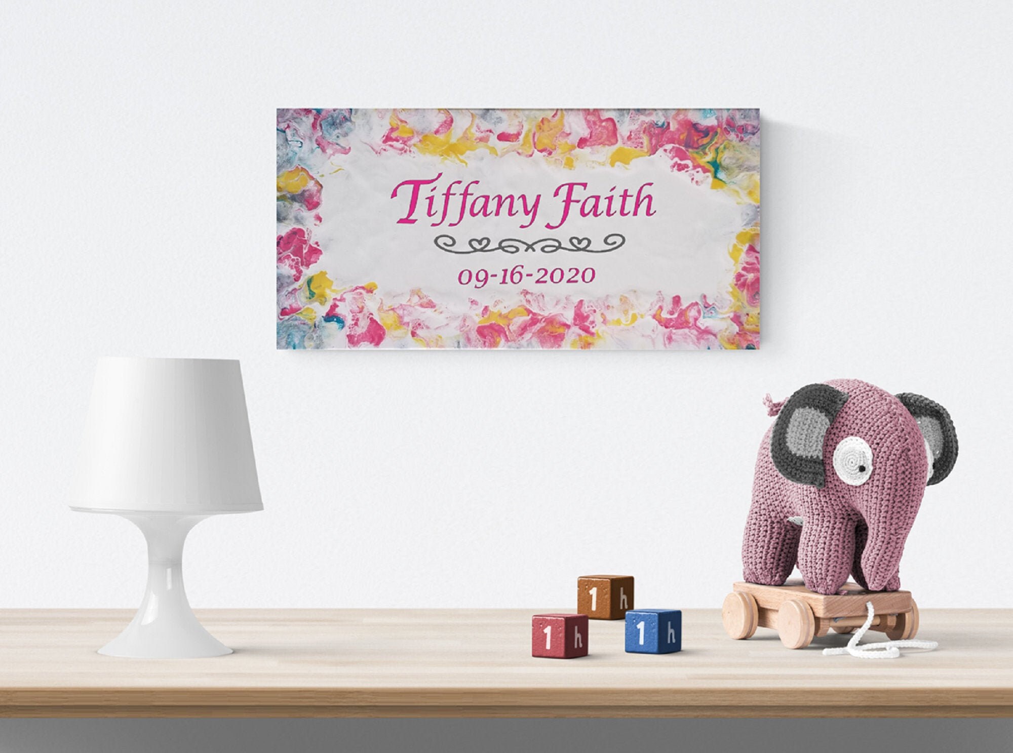 PERSONALIZED Hand Painted Baby Room Sign 10 x 20 | Etsy