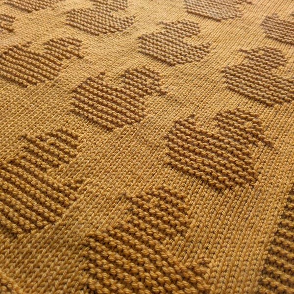 Quackers - Baby Blanket Knitting Pattern, PDF