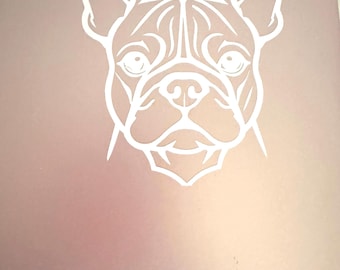 French Bulldog car decals, wall decals, dog decals, bulldog decals, French Bulldog decals