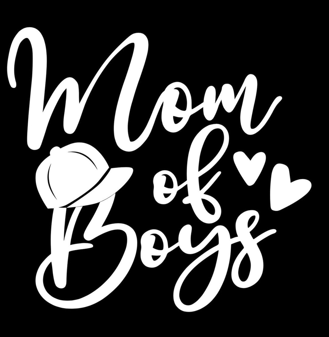 Man Sticker Mom Mom of Boys Decals for Cars Mirrors Glasses Laptops Walls, Positive ...