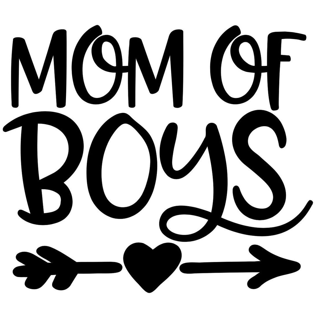 Man Sticker Mom Mom of Boys Decals for Cars Mirrors Glasses Laptops Walls, Positive ...
