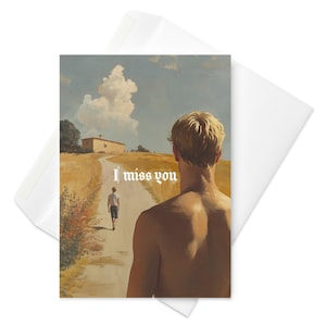 Carte "Tristesse à la campagne", carte gay