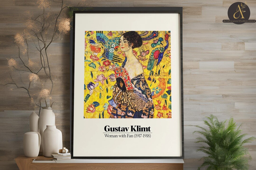 Gustav Klimt Woman With Fan Poster Table-size Unframed Art Print Art ...
