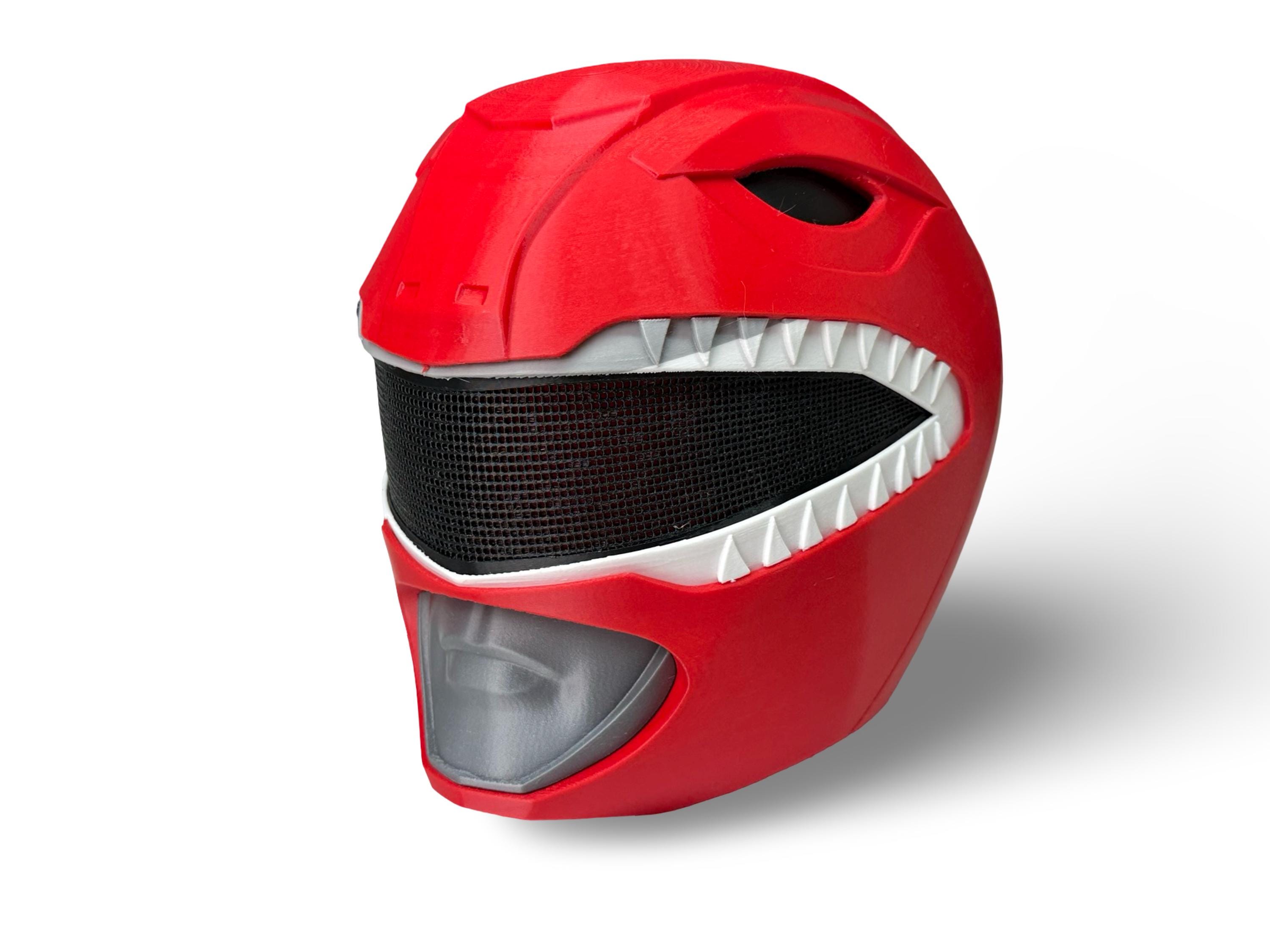 Red Ranger Tyrannosaurus MMPR Cosplay Helmet – 3D Printed Mighty ...