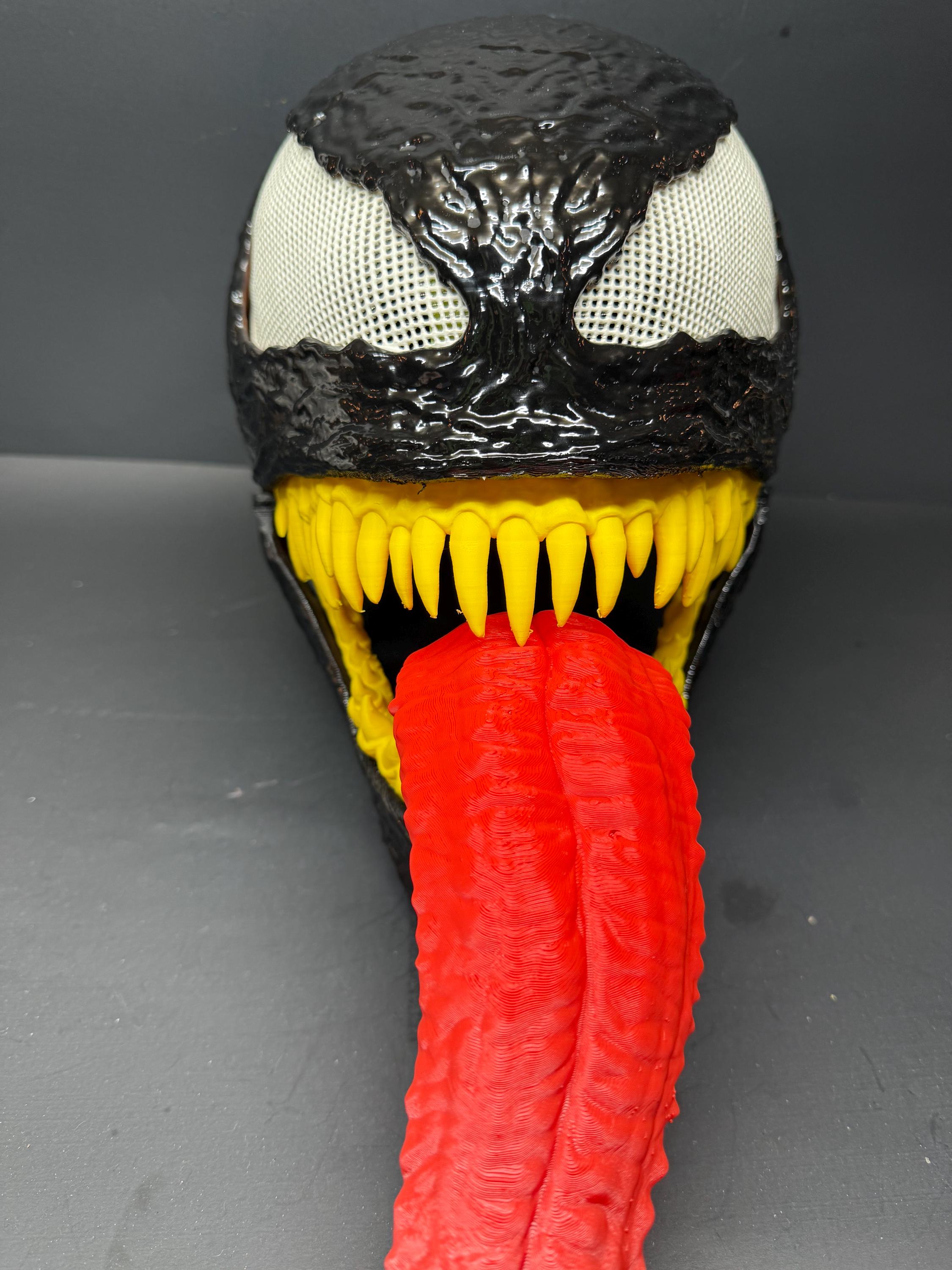 Venom Mask With Tongue and Movable Jaw From Playstation Spider-man