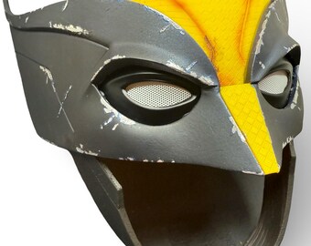 Casco estilo Lobezno V2, con la precisión de una película, de Deadpool y Lobezno. Impresión 3D. Archivo de MysteryMakers.