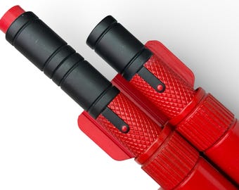 Dare-Devil Born Again REPLICA Billy clubs and holster as seen in Daredevil: Born Again. 3D printed, sanded and painted not colored filament