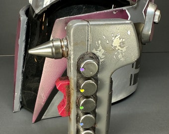 Sabine Wren prop replica airbrush paint sprayer with rotating knobs. As seen in Ahsoka