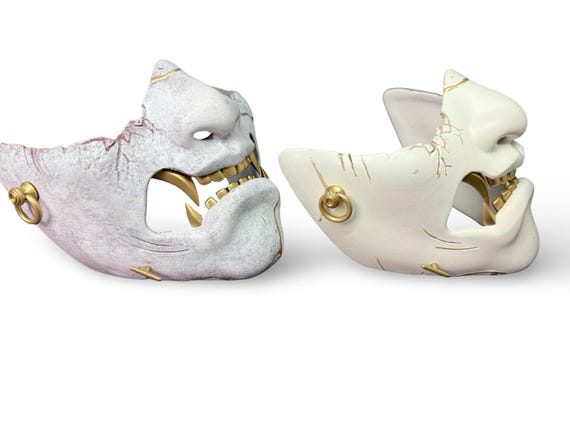 Ghost of Yotei Atsu's Oni Mask 3D Printed Replica - Etsy