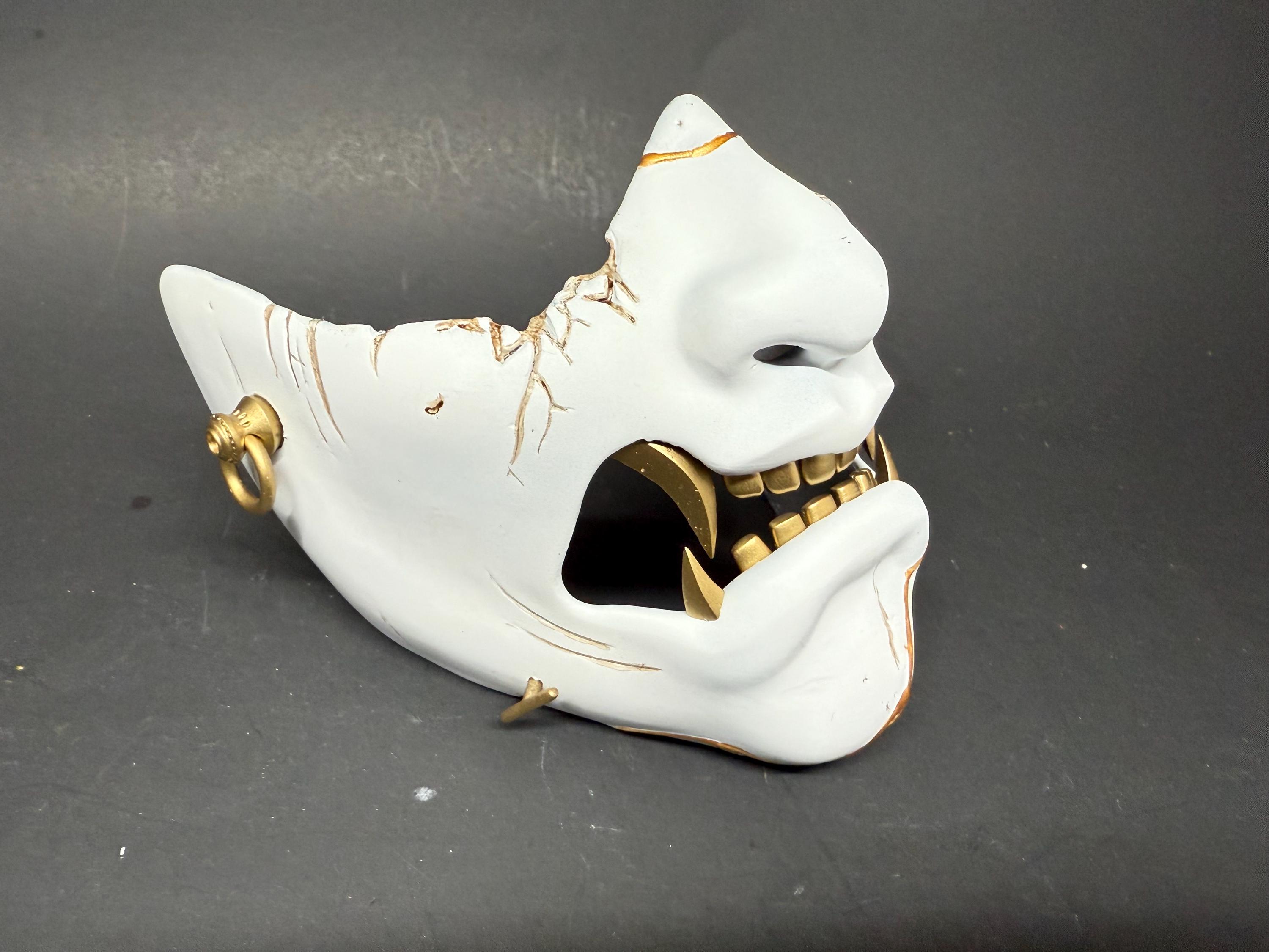 Ghost of Yotei Atsu's Oni Mask 3D Printed Replica - Etsy