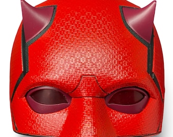 Daredevil Born Again inspired cowl – 3D Printed Magnetic Replica Helmet – Marvel Cosplay Prop Mask Inspired by Daredevil: Born Again Series