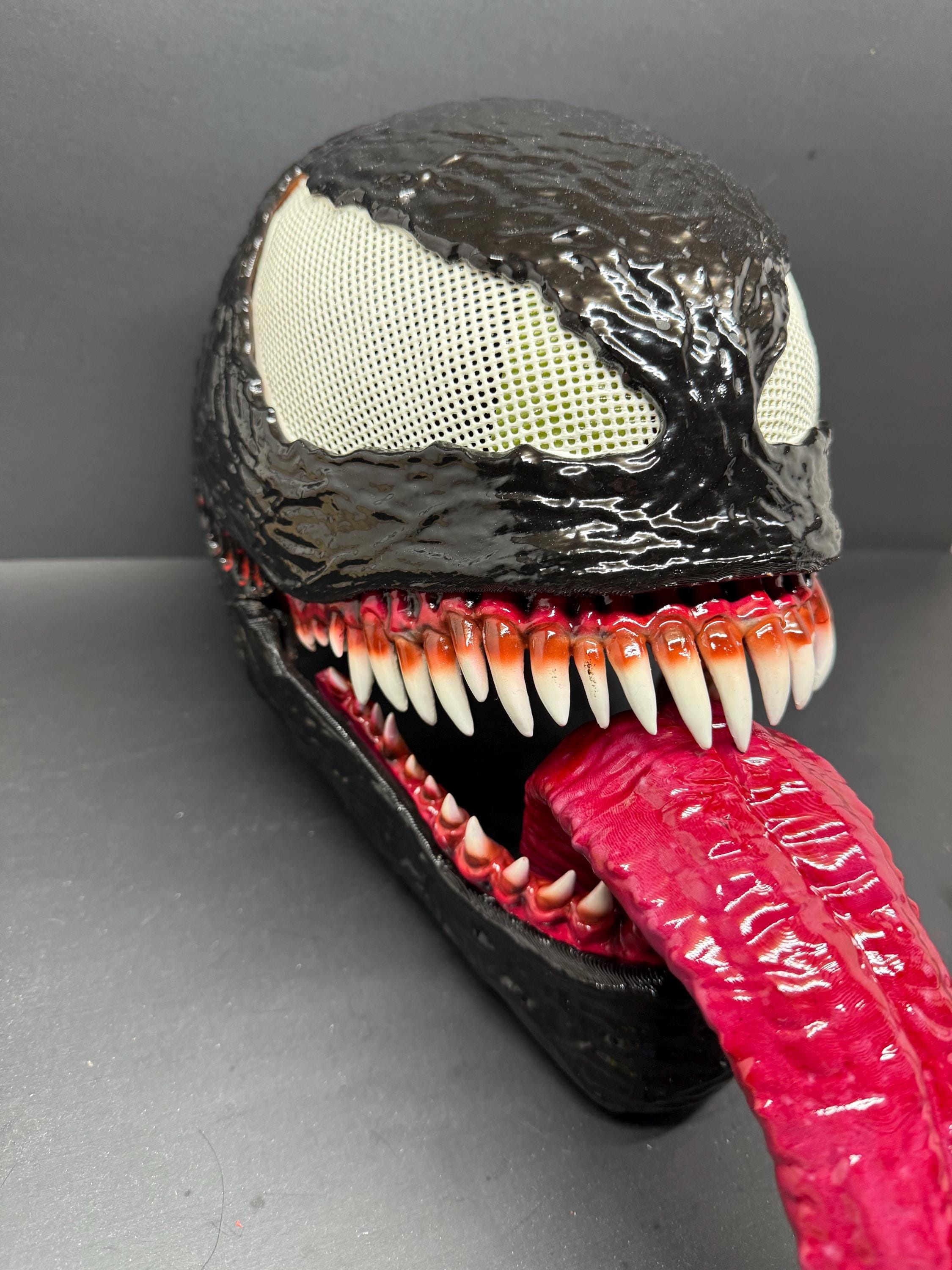 Venom Mask With Tongue and Movable Jaw From Playstation Spider-man