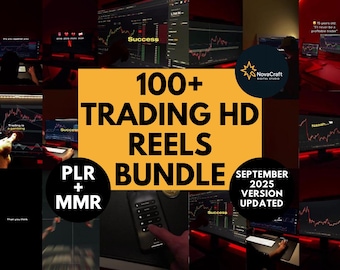 100+ Trading Reels Bundle 2025 | PLR + MRR | Forex, Stock, Crypto Social Media Videos | Instagram, TikTok, Facebook, YouTube Shorts