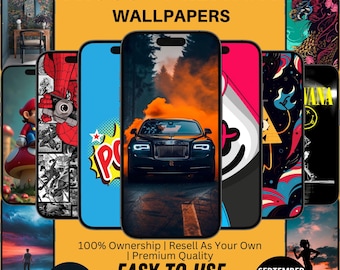 11,000+ Full HD Wallpapers Bundle 2025 | Nature, Abstract, Minimalist, Aesthetic | Easy Format | PLR + MRR | Rebrand & Sell