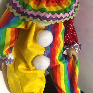 clown costume for 18 inch dolls