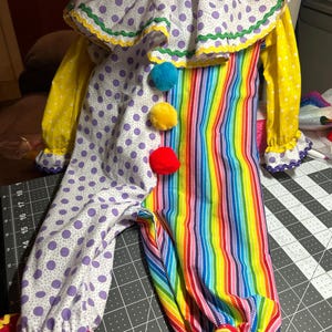 Infant clown costume- child costume