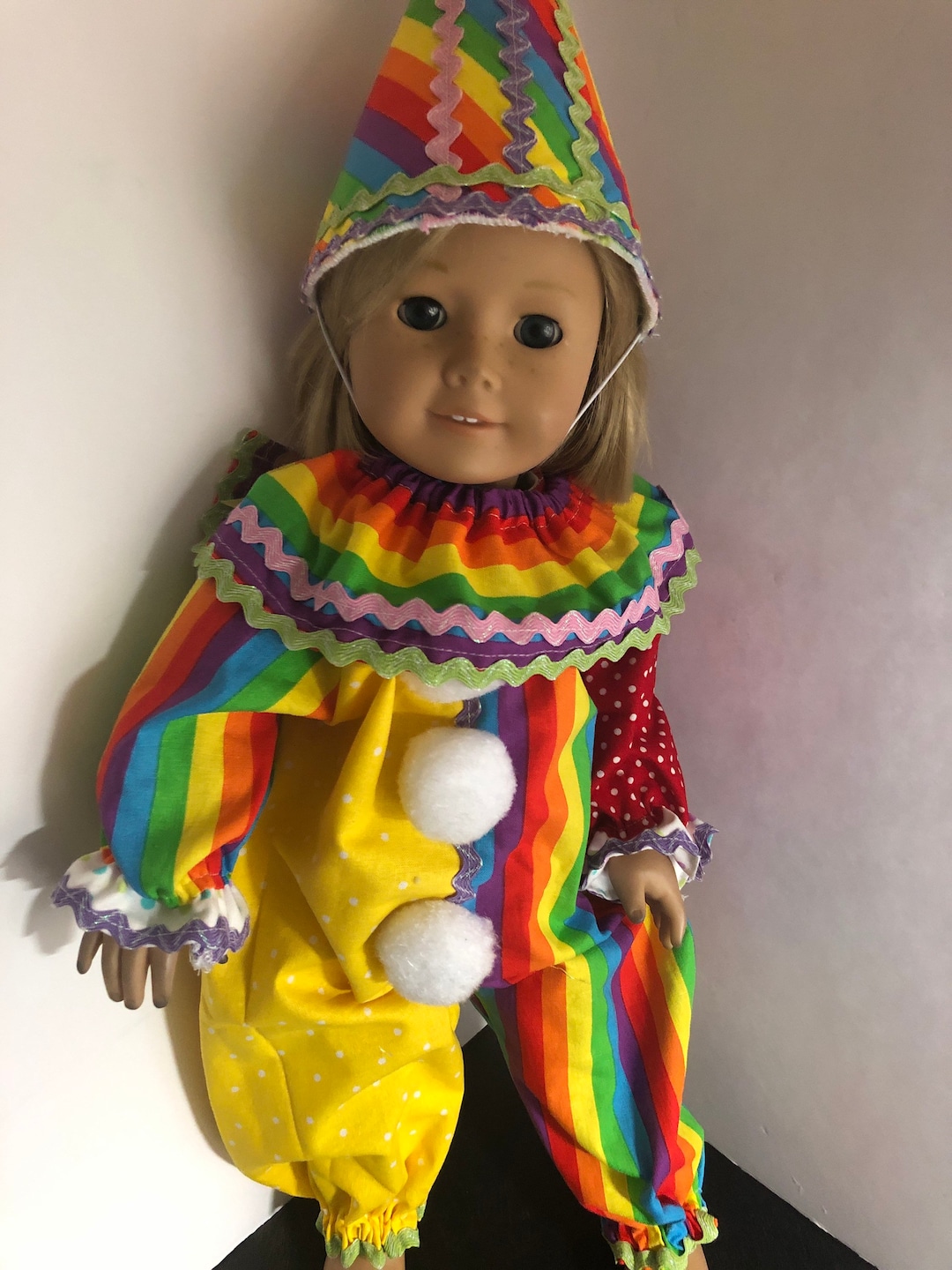 Clown Costume for 18 Inch Dolls Etsy