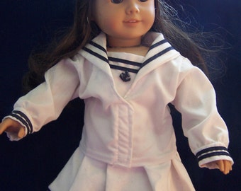 Sailor suit fits American girl dolls