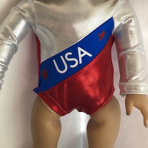 Usa Gymnatic outfit fits 18 inch dolls