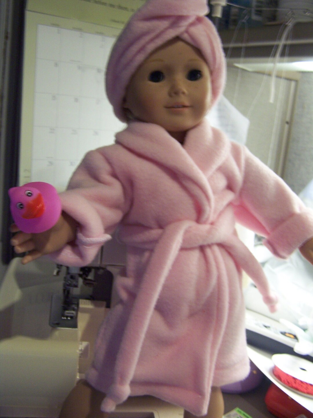 Fleece Robe With Button Turbin and Rubber Duck Etsy