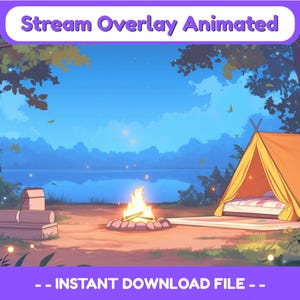 Forest Twitch Stream Package, Animated Overlay, Twitch Screen, Stream overlay, Aesthetic Twitch Overlay for OBS, Streamlap, Forest overlay