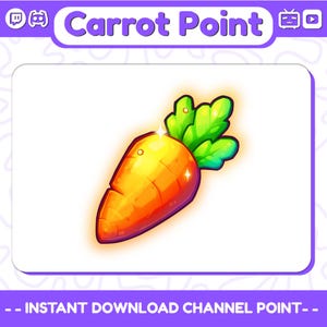 Ready to use file : Carrot Channel Point | Twitch Gift | Get Hight Resolution | Gift point | Twitch Point Channel | Streaming needs