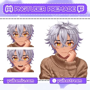 Premade Pngtuber, Coffe Boy pngtuber, Instant download, Cute PNGTuber Model, avatar vtuber, Anime pngtuber, Png Avatar, vtuber avatar png