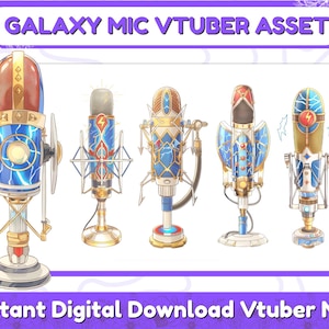 Heroic Theme Microphone&#39;s vtuber Asset for your stream