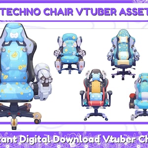 Angel Theme Chair Vtuber Asset - Instant Download, VTuber Asset, Vtuber Streaming Asset, Vtuber Chair, Streamer asset, Vtuber Decoration