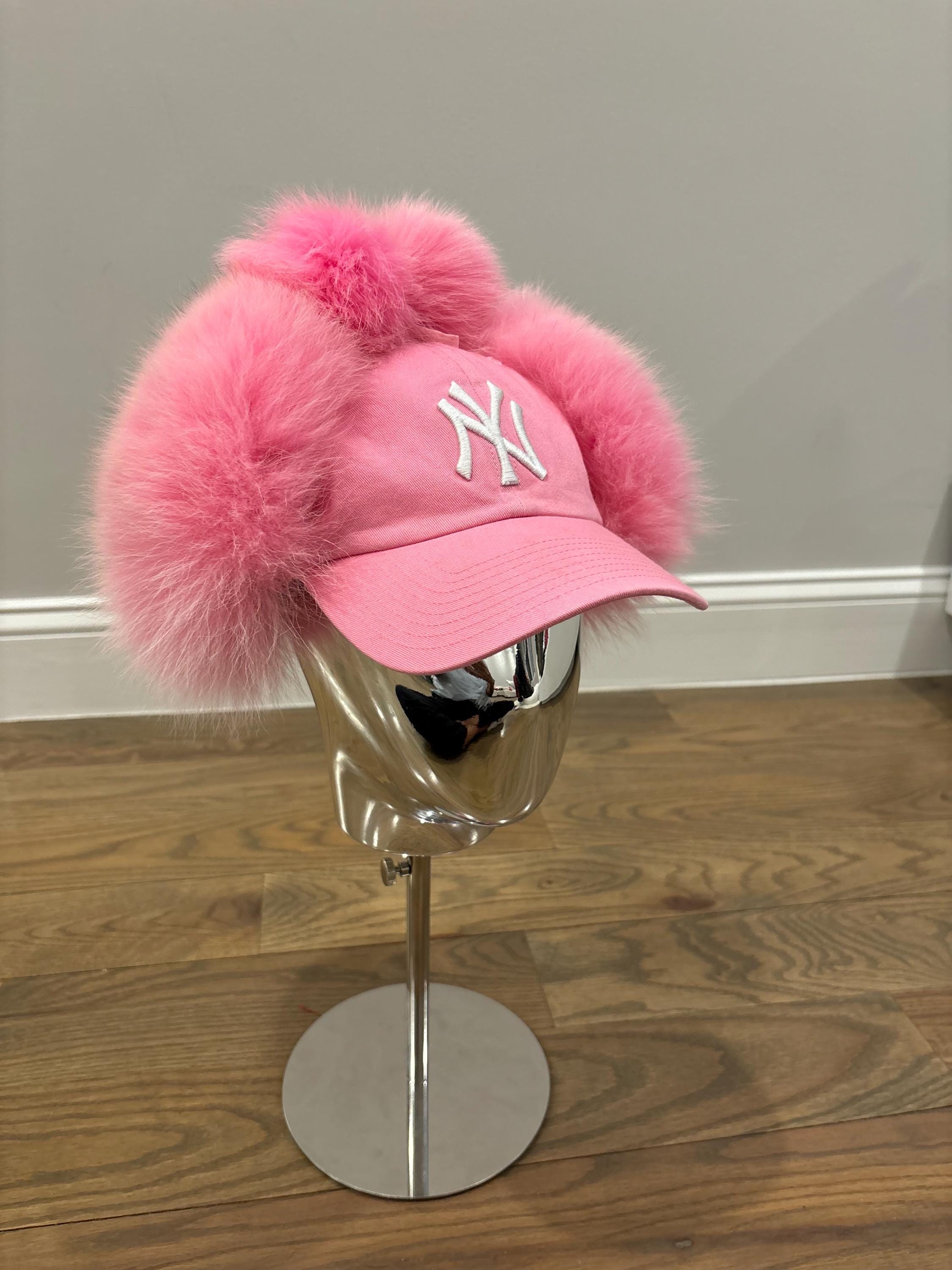 Real Rabbit Fur Snapback Yankee Dad Hat - Etsy