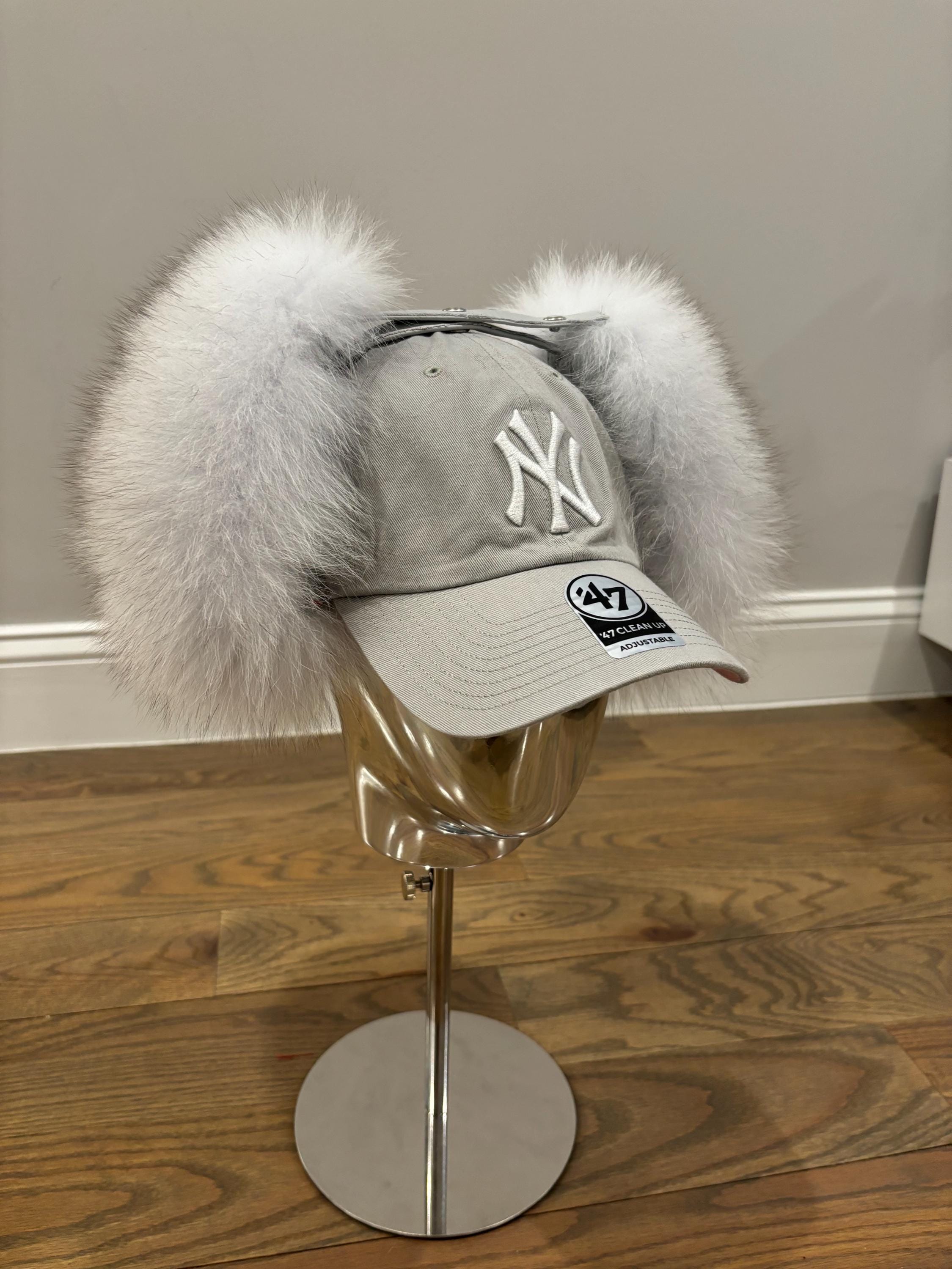 Real Rabbit Fur Snapback Yankee Dad Hat - Etsy