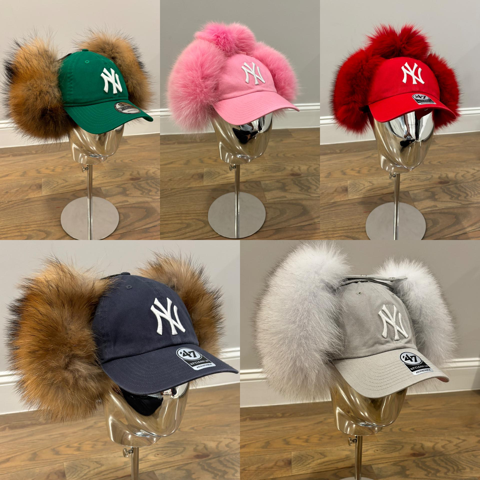 Real Rabbit Fur Snapback Yankee Dad Hat - Etsy