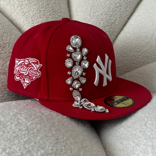 Pearl Jeweled NY Logo Fitted Cap - Etsy