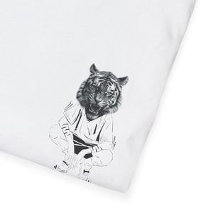 Roaring White Tiger Unisex T-Shirt, Tiger Graphic Tee, Wildlife Animal Shirt, Nature Lover Gift, Jungle Theme Top