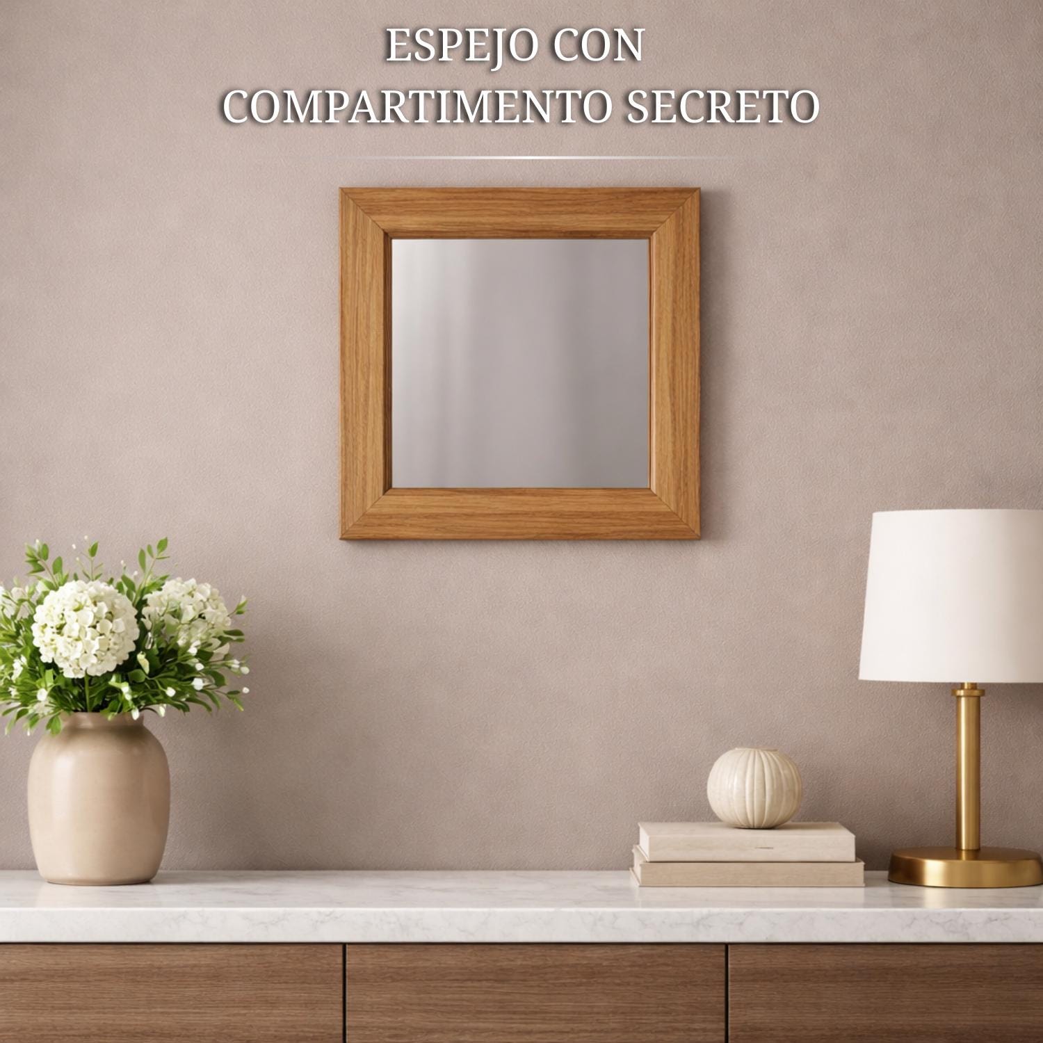 Secret Mirror. View Secret Compartment Mirror | Hidden Furniture With NFC/RFID Lock | Oak ...