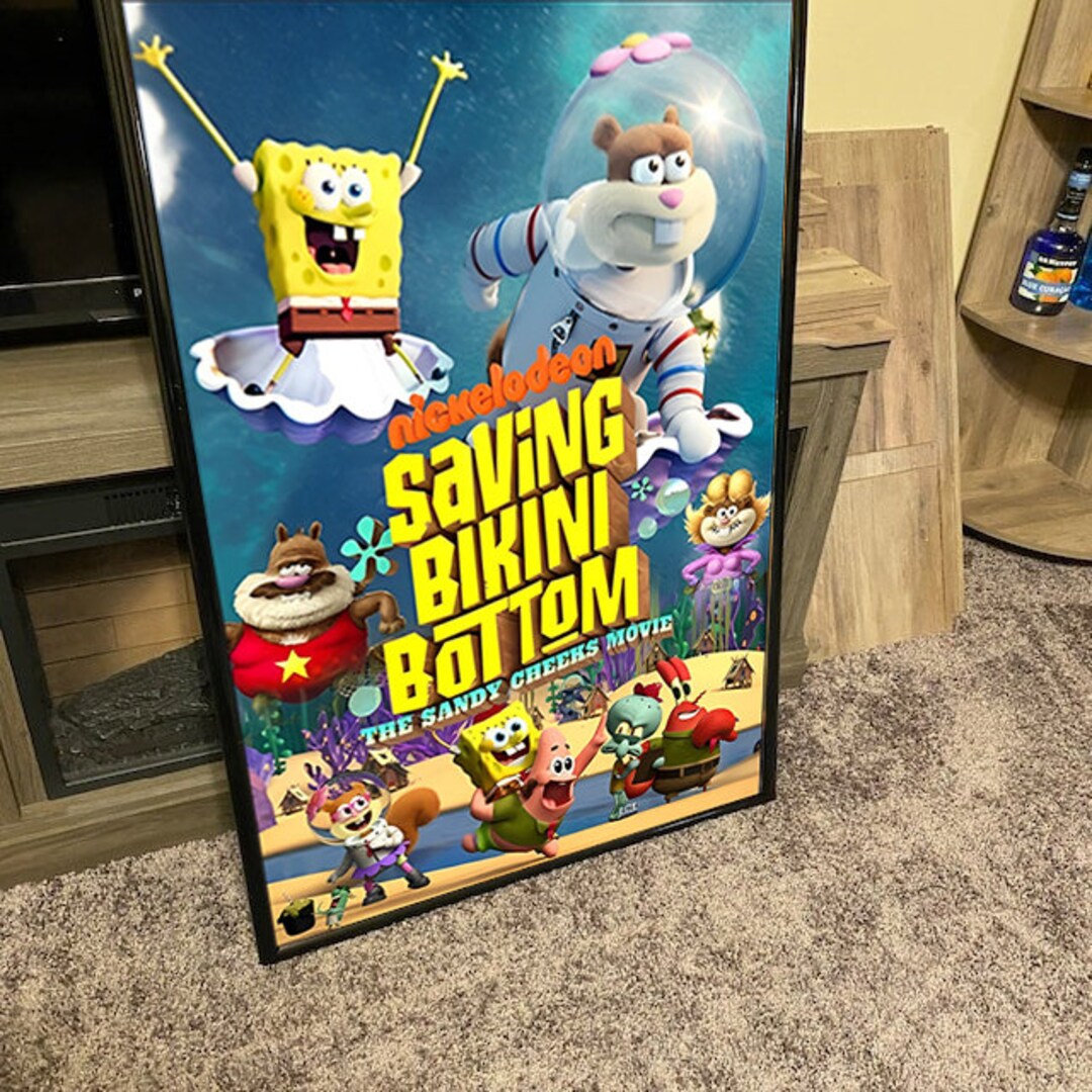Saving Bikini Bottom the Sandy Cheeks Movie Poster 2024 - Etsy