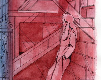 Kurama Yu Yu Hakusho Watercolor Illustration Print