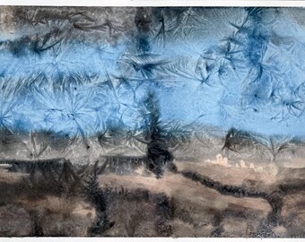 Dry Ice Desert. Gelid ice color by Bret Barrett