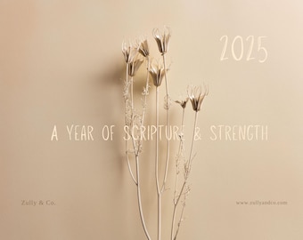 Faith-Inspired 12-Month Scripture Calendar | Uplifting Psalms and Scriptures for Daily Inspiration