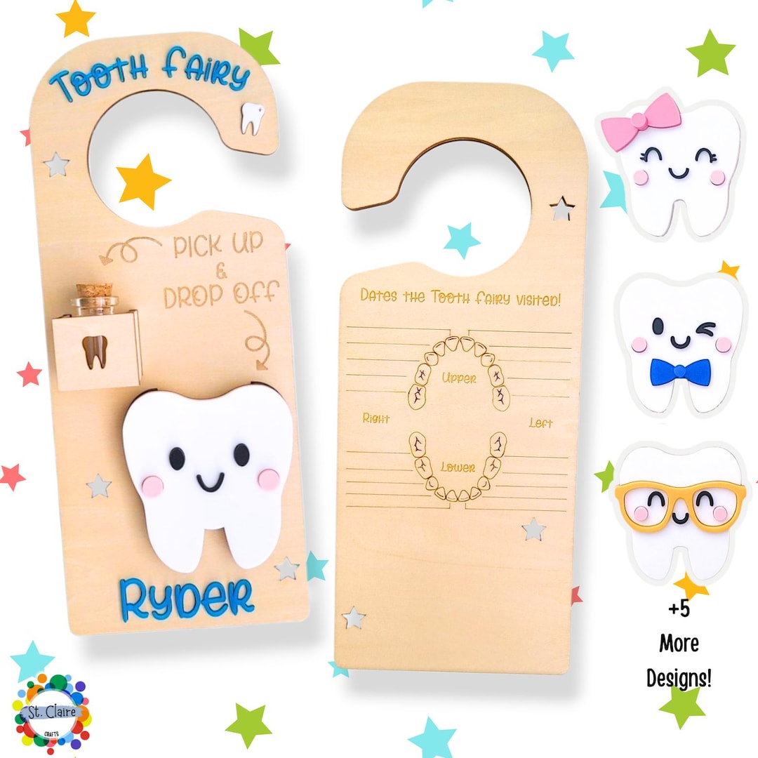 Custom Tooth Fairy Door Hanger Keepsake - Etsy